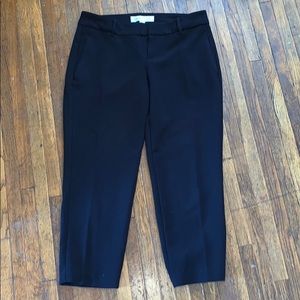Black dress pants, cropped/capri style